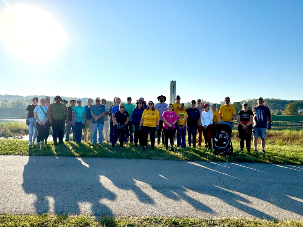 The Rotary Club of Dayton partnered with the Kettering Rotary Club and Miami Conservancy District to clean up the Great Miami river.