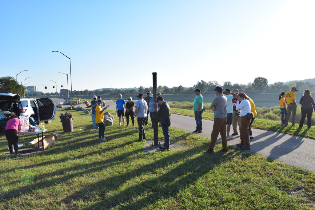The Rotary Club of Dayton partnered with the Kettering Rotary Club and Miami Conservancy District to clean up the Great Miami river.