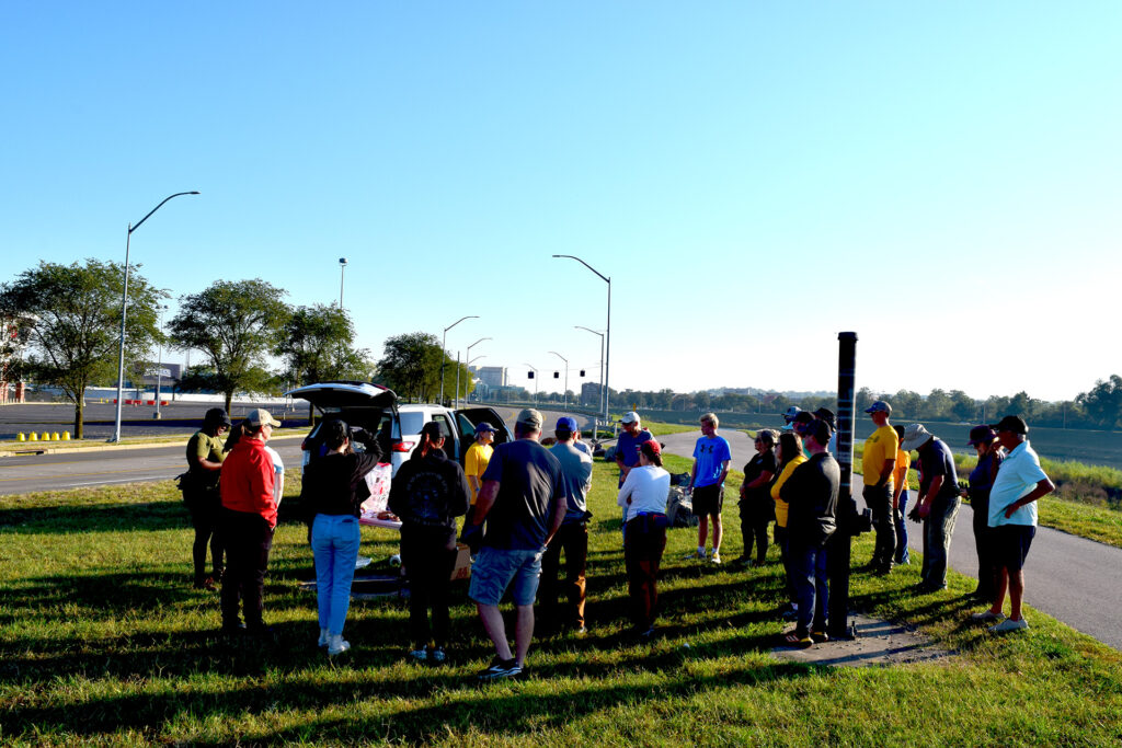 The Rotary Club of Dayton partnered with the Kettering Rotary Club and Miami Conservancy District to clean up the Great Miami river.
