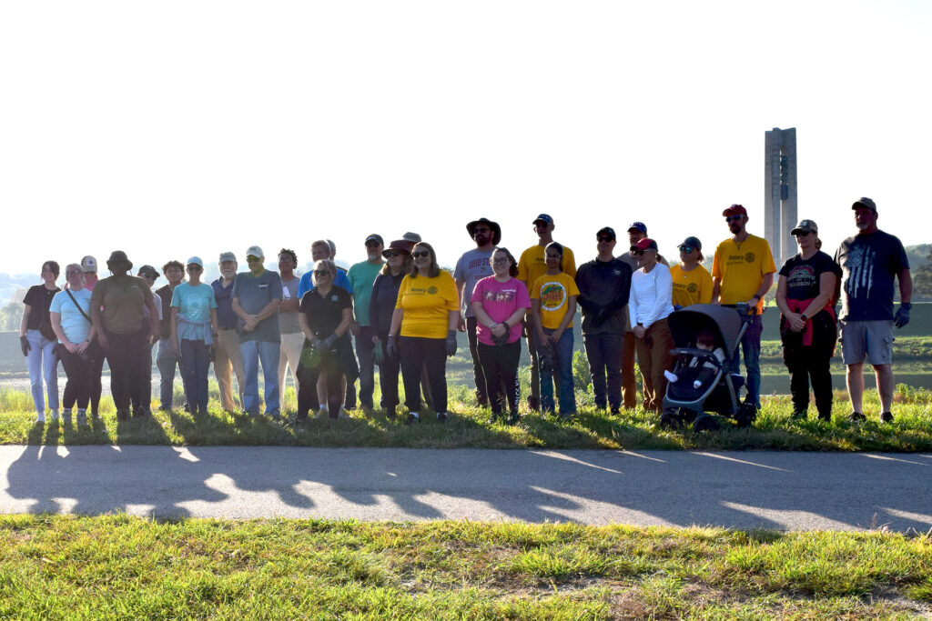 The Rotary Club of Dayton partnered with the Kettering Rotary Club and Miami Conservancy District to clean up the Great Miami river.