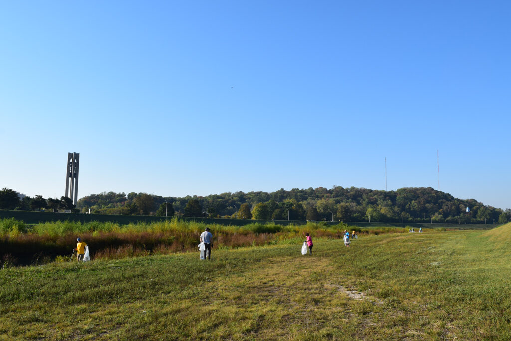 The Rotary Club of Dayton partnered with the Kettering Rotary Club and Miami Conservancy District to clean up the Great Miami river.